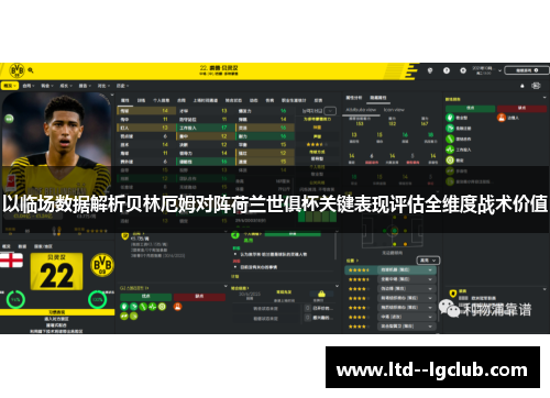 以临场数据解析贝林厄姆对阵荷兰世俱杯关键表现评估全维度战术价值 以临场数据解析贝林厄姆对阵荷兰世俱杯关键表现评估全维度战术价值