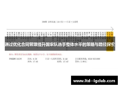 通过优化合同管理提升国家队选手整体水平的策略与路径探索 通过优化合同管理提升国家队选手整体水平的策略与路径探索